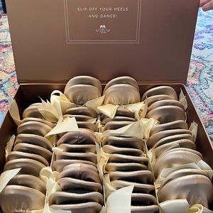 Unused box of 25 Champagne Rescue Flats for wedding